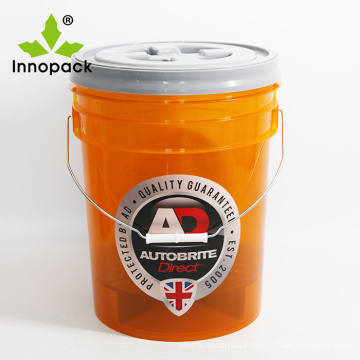 5gallon food safe plastic bucket with lid dolly